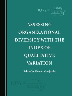 cover image of Assessing Organizational Diversity with the Index of Qualitative Variation